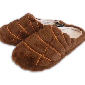 Brown chocolate concha slippers authentic mexistuff brandsize w7-9 new